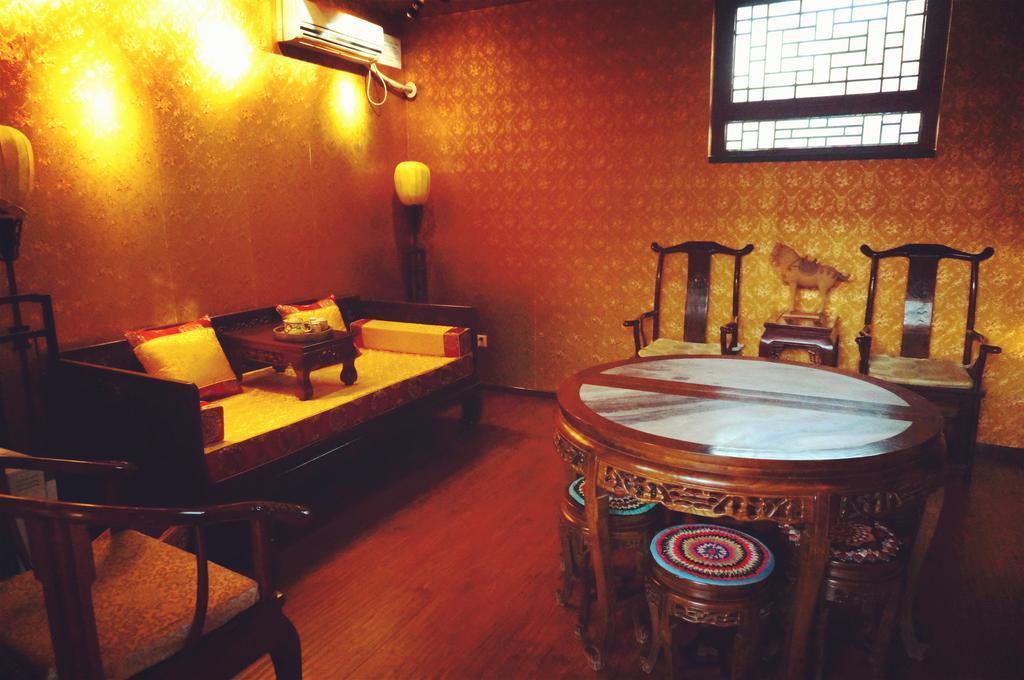 Templeside Deluxe Hutong Hotel Peking Rum bild
