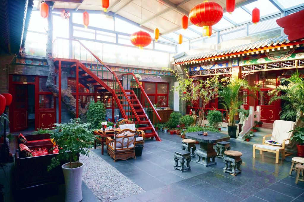 Templeside Deluxe Hutong Hotel Peking Exteriör bild