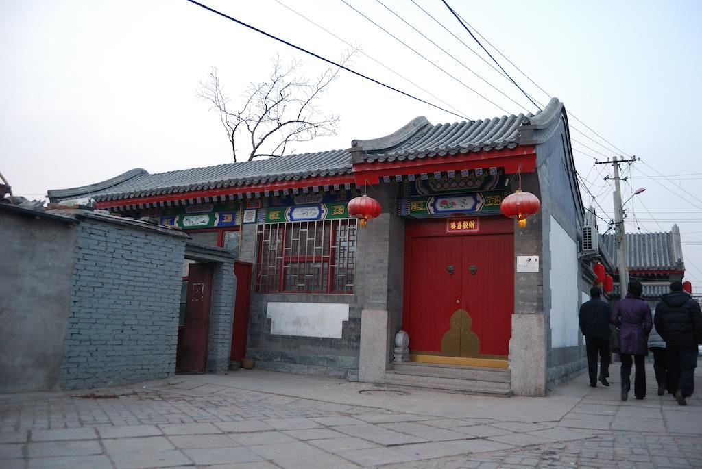 Templeside Deluxe Hutong Hotel Peking Exteriör bild
